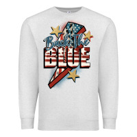 Oatmeal Heather Back the blue Premium Sweatshirt - FaDigitalArtStudio