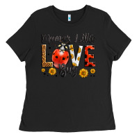 Black mama's little love bug Ladies Tee - LillyAllenDesigns