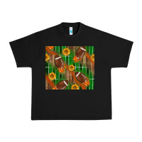 Black american football with sunflower tumbler Urban Heavy Tee - BundleAndBundleShop
