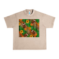 French Oak american football with sunflower tumbler Urban Heavy Tee - BundleAndBundleShop