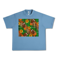 Pebble Blue american football with sunflower tumbler Urban Heavy Tee - BundleAndBundleShop