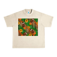 Sandshell american football with sunflower tumbler Urban Heavy Tee - BundleAndBundleShop