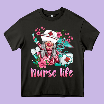 Nurse Gnomies Nurse  Life Spring Heavy Core Tee Designed By Barkaloodesign