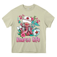 Mossy nurse gnomies nurse  life spring Heavy Core Tee - BarkalooDesign