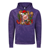 Cloud Purple joy christmas with pig bbs Vintage Hoodie - BundleAndBundleShop