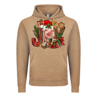 Vintage Coffee joy christmas with pig bbs Vintage Hoodie - BundleAndBundleShop
