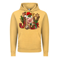 Vintage Mustard joy christmas with pig bbs Vintage Hoodie - BundleAndBundleShop