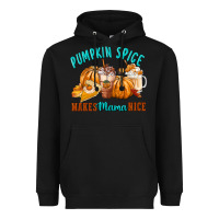 Black Pumpkin Spice Make Mama Nice Heavyweight Hoodie - FaDigitalArtStudio