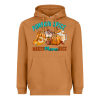 Meerkat Pumpkin Spice Make Mama Nice Heavyweight Hoodie - FaDigitalArtStudio