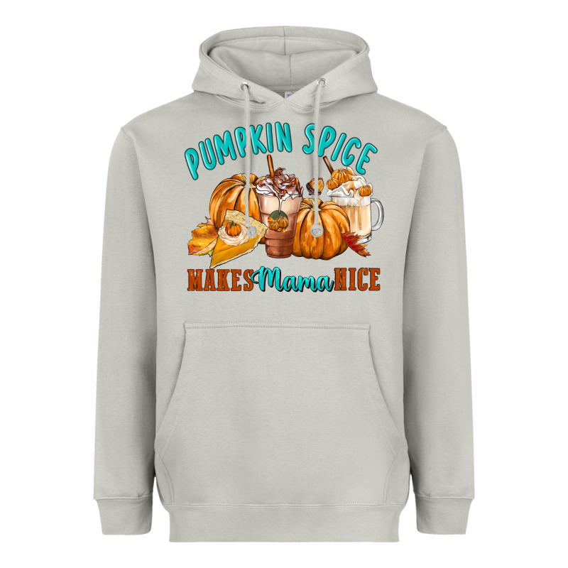 Pumpkin Spice Make Mama Nice Heavyweight Hoodie by FaDigitalArtStudio | Teevron