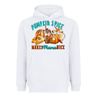 White Pumpkin Spice Make Mama Nice Heavyweight Hoodie - FaDigitalArtStudio