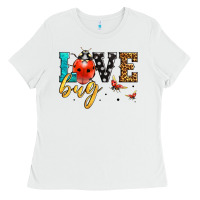 White love bug lady bug Ladies Tee - LillyAllenDesigns