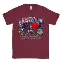 Burgundy amerikan gnomies Classic Tee - SublimationCraftShop