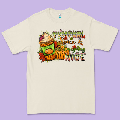 Pumpkin Spice Everything Nice Premium Tee Designed By Nancycooperartshop