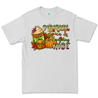 Dove Grey Pumpkin spice everything nice Premium Tee - NancyCooperArtShop
