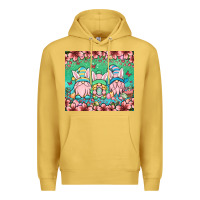 Antique Gold Easter gnomes Premium Hoodie - OliviaCreatesArt