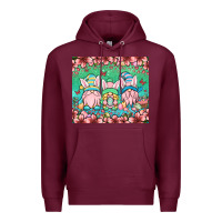 Burgundy Easter gnomes Premium Hoodie - OliviaCreatesArt