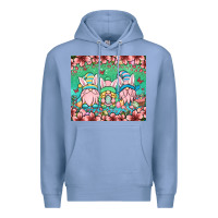 Colony Blue Easter gnomes Premium Hoodie - OliviaCreatesArt
