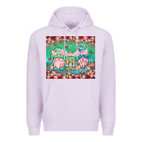 Lilac Easter gnomes Premium Hoodie - OliviaCreatesArt