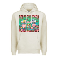 Oatmeal Heather Easter gnomes Premium Hoodie - OliviaCreatesArt