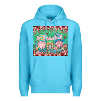 Ocean Blue Easter gnomes Premium Hoodie - OliviaCreatesArt