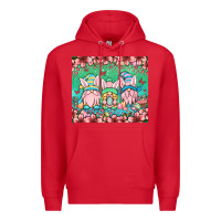 Red Easter gnomes Premium Hoodie - OliviaCreatesArt