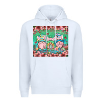 White Easter gnomes Premium Hoodie - OliviaCreatesArt