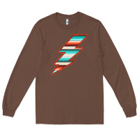Chestnut Teal and Orange Serape Lightning Long Sleeve Tee - Bettercallsaul