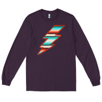 Plum Teal and Orange Serape Lightning Long Sleeve Tee - Bettercallsaul