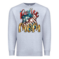 Heather Grey Police Mom Premium Sweatshirt - FaDigitalArtStudio