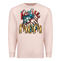 Pale Pink Police Mom Premium Sweatshirt - FaDigitalArtStudio