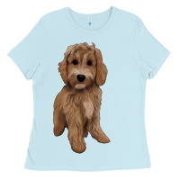 Baby Blue maltipoo Ladies Tee - BarkalooDesign