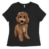 Black maltipoo Ladies Tee - BarkalooDesign
