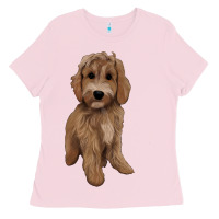 Bubblegum Pink maltipoo Ladies Tee - BarkalooDesign