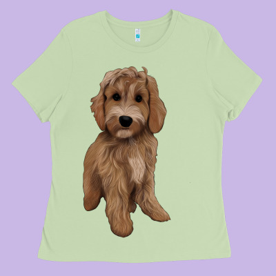 Maltipoo Ladies Tee Designed By Barkaloodesign