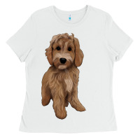 White maltipoo Ladies Tee - BarkalooDesign