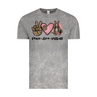 Cloud Rock peace love pitbull Vintage Tee - JahusDesignShop