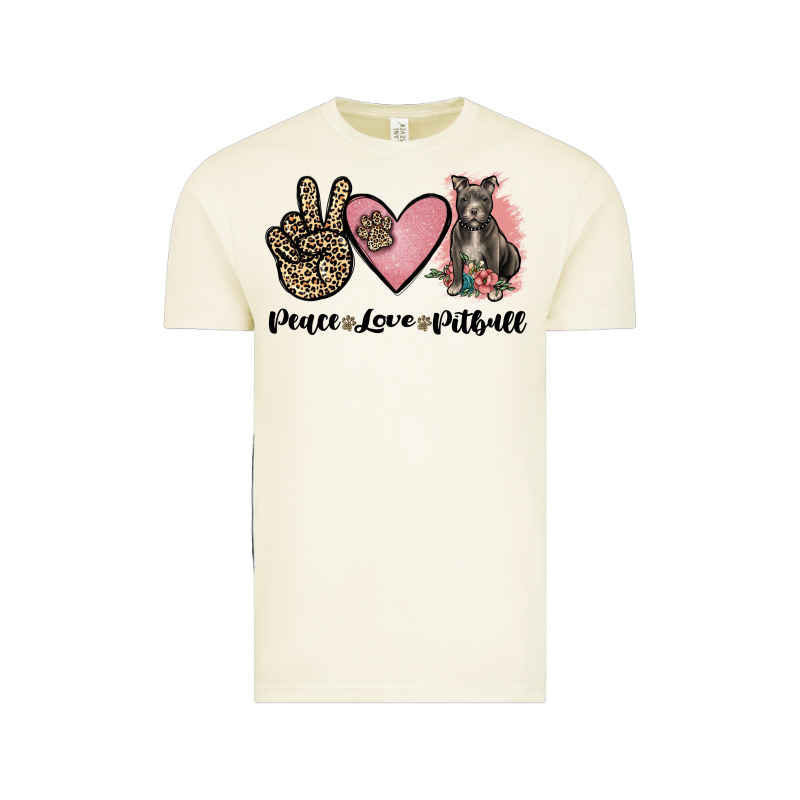 Peace Love Pitbull Vintage Tee by JahusDesignShop | Teevron