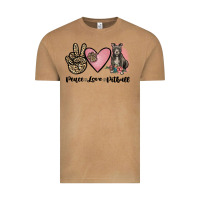 Vintage Camel peace love pitbull Vintage Tee - JahusDesignShop