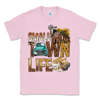 Bubblegum Pink Small Town Life Classic Tee - BundleAndBundleShop