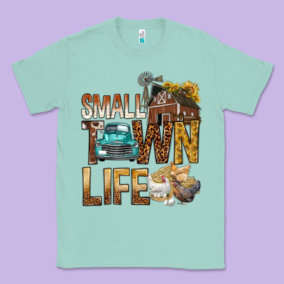 Small Town Life Classic Tee Designed By Bundleandbundleshop