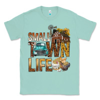 Seafoam Small Town Life Classic Tee - BundleAndBundleShop