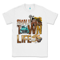 White Small Town Life Classic Tee - BundleAndBundleShop