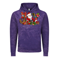 Cloud Purple joy christmas with santa bbs Vintage Hoodie - BundleAndBundleShop