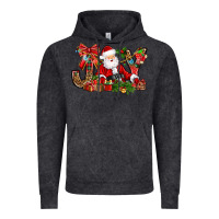Vintage Black joy christmas with santa bbs Vintage Hoodie - BundleAndBundleShop