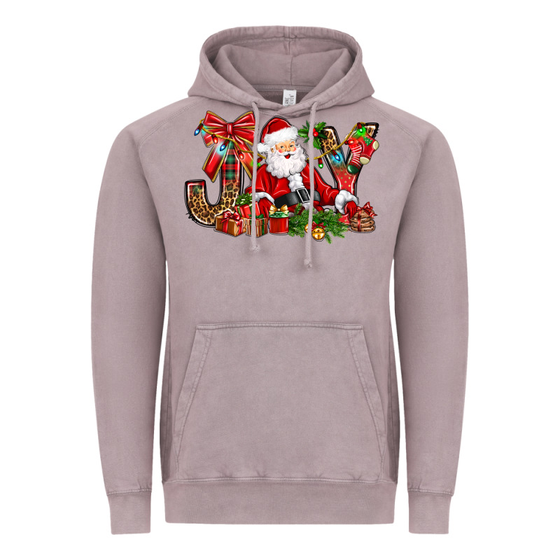 Joy Christmas With Santa Bbs Vintage Hoodie by BundleAndBundleShop | Teevron