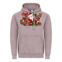 Vintage Zinc joy christmas with santa bbs Vintage Hoodie - BundleAndBundleShop