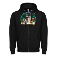 Black christmas vibes Zipper Hoodie - CowGirlArtShop