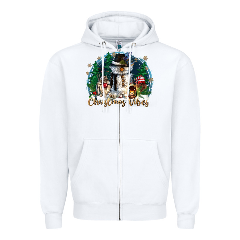 Christmas Vibes Zipper Hoodie by CowGirlArtShop | Teevron