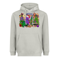 Moon Dust Christmas Louisiana Mardi Gras trees Heavyweight Hoodie - FaDigitalArtStudio